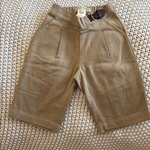 Kids Tan Shorts with Belt